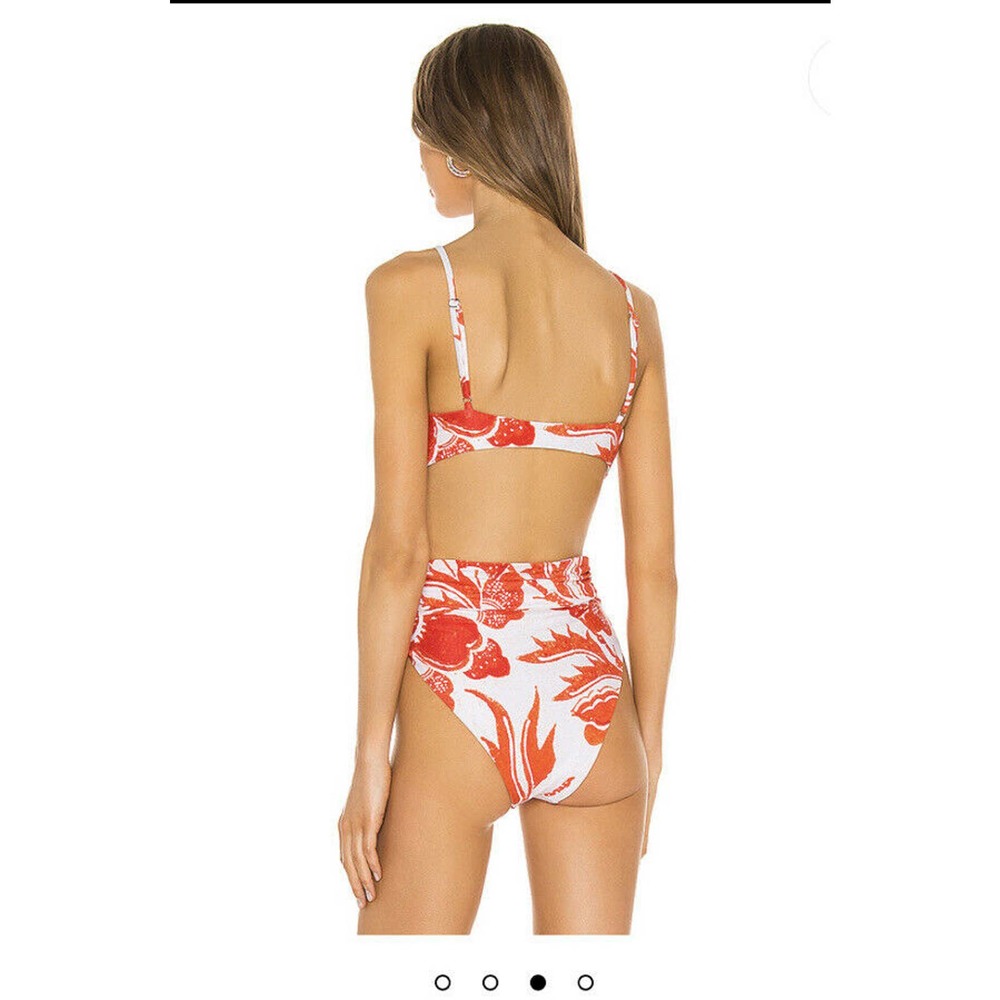 Mara Hoffman Floral Orange Bikini SET S Retail $320 Small - Picture 3 of 10